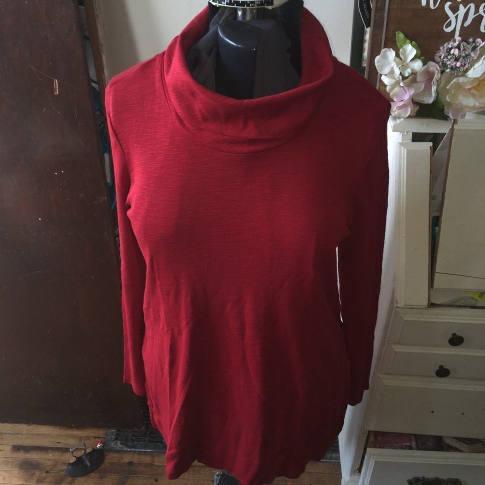 J Jill cowl neck Pima cotton ted tunic